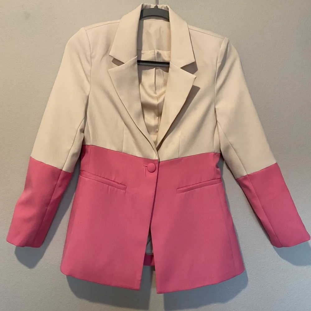 Colorblock Pageant Interview Suit - Picture 3 of 8